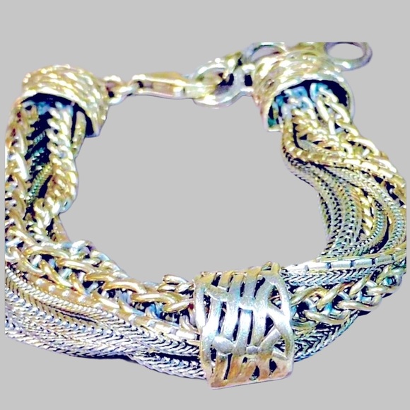 Silpada Gorgeous Vintage Sterling Silver Multi-strand Adjustable Length Bracelet - Picture 12 of 13